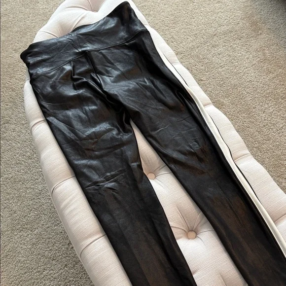 SPANX faux leather stripe leggings - Picture 7 of 13